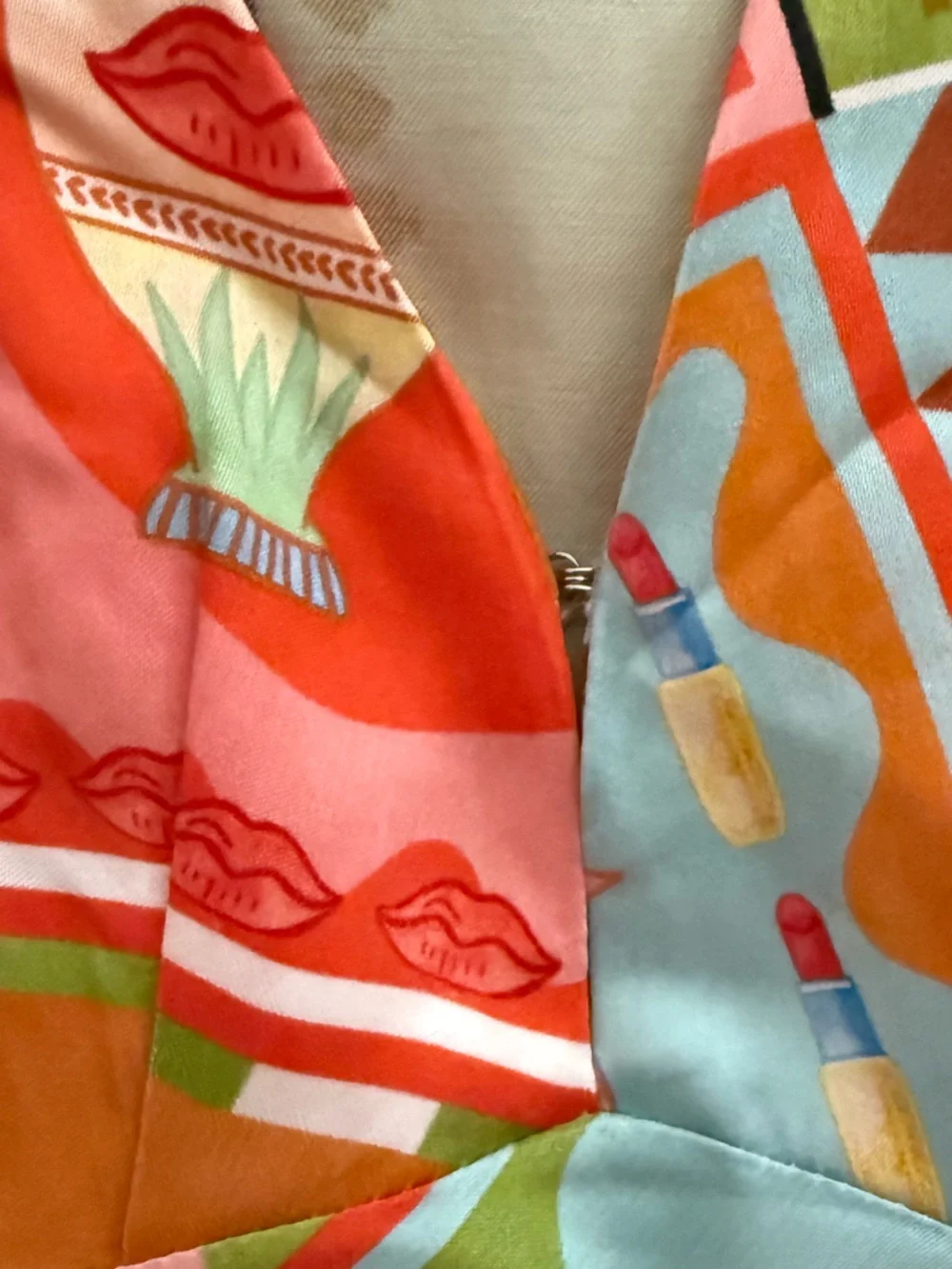 Never Fully Dressed Orange Multi Patchwork Midi Dress - Picture 10 of 14